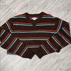 Industrial Exchange Striped Sweater Wool Blend Size XL